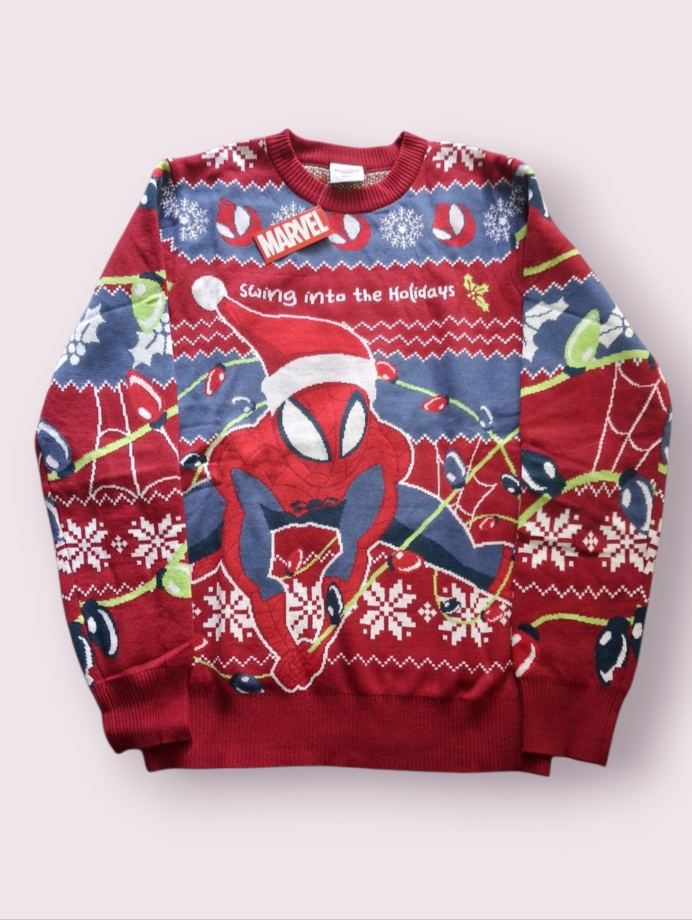 Spider-Man ugly Christmas sweater